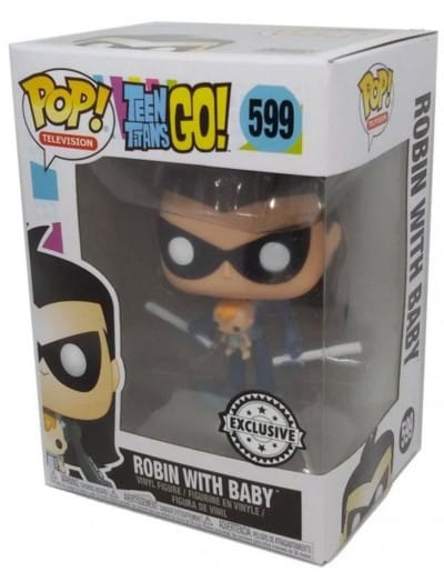 Funko PoP DC Teen Titans Go : Robin with baby Exclusive