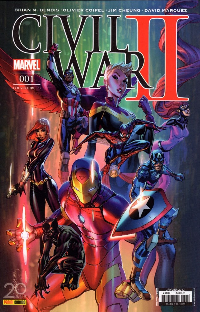 Civil War II Numero 01 Variant Cover