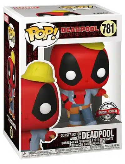 Funko PoP Deadpool : Construction Worker Deadpool Exclusive