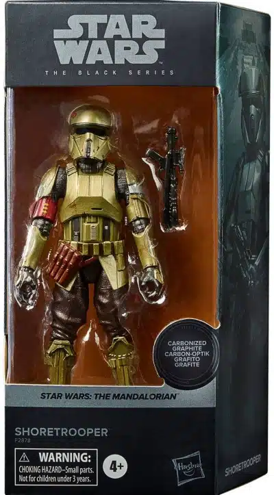 Star Wars Black Series Mandalorian : Shore trooper Carbonized Figurine