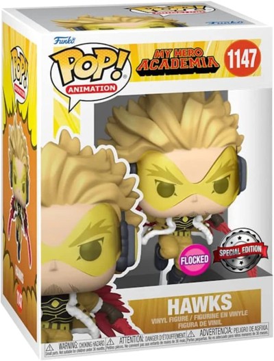Funko PoP My Hero Academia : Hawks Flocked Exclusive