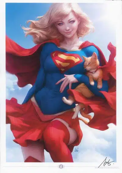 Supergirl Signed Premium Art Print
