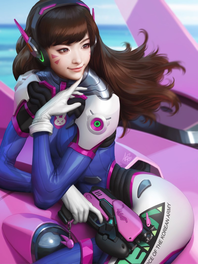 D.VA from Overwatch signed Premium Art Print – Image 2