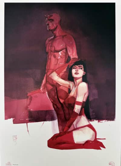 Daredevil & Elektra Alex Maleev Exclusive Signed Print
