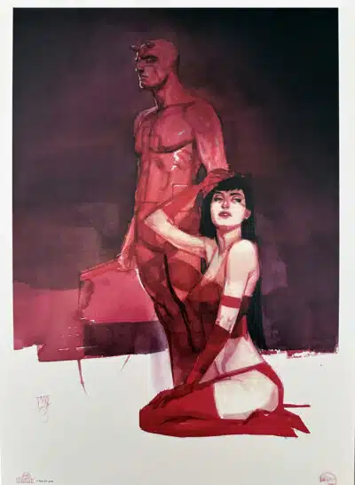 Daredevil & Elektra Alex Maleev Exclusive Signed Print