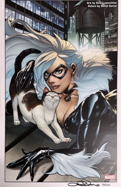 Black Cat Emanuela Lupacchino Exclusive Signed Print