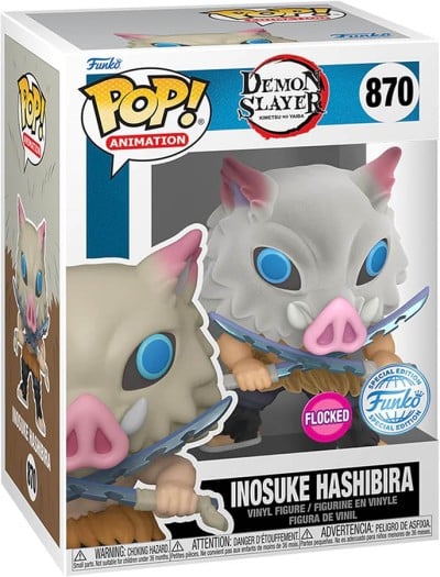 Funko PoP Demon Slayer : Inosuke Hashibira Exclusive Flocked