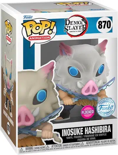 Funko PoP Demon Slayer : Inosuke Hashibira Exclusive Flocked