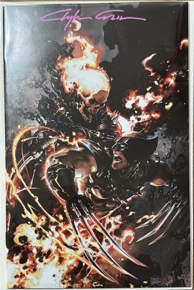Ghost Rider Wolverine : Weapons of Vengeance Omega Clayton Crain Virgin Variant Signed