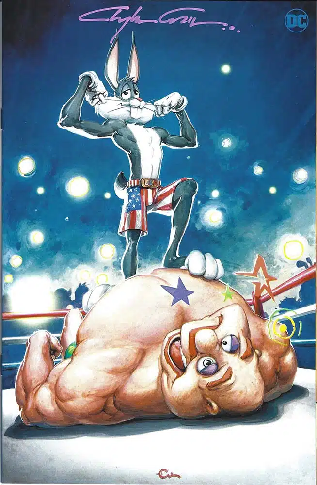 Looney Toons Num 280 Clayton Crain Virgin Variant Signed