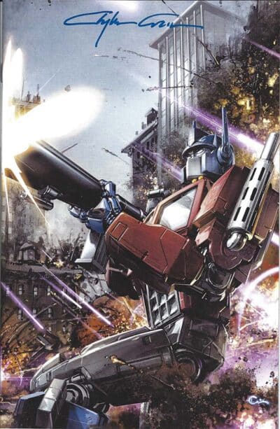 Transformers Vol 1 Num 01 Clayton Crain Virgin Variant Signed
