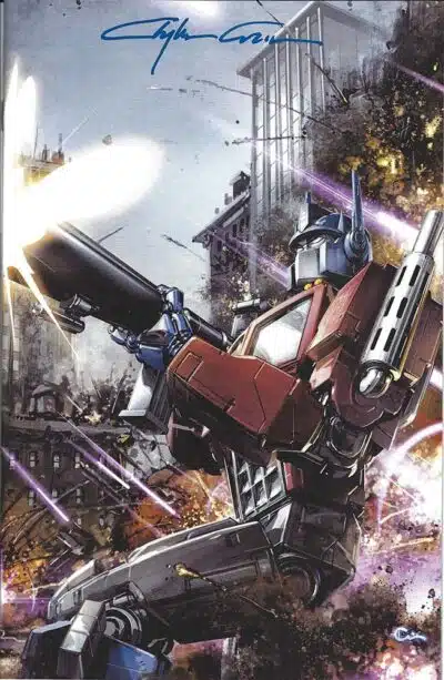 Transformers Vol 1 Num 01 Clayton Crain Virgin Variant Signed