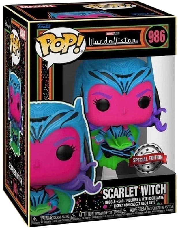 Funko PoP Wandavision : Scarlet Witch Blacklight GITD